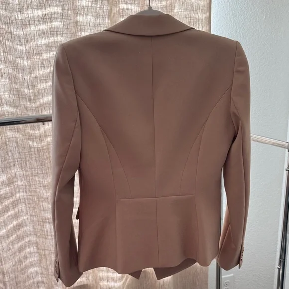 White House Black Market Tan Double-Breasted Blazer - Picture 4 of 4